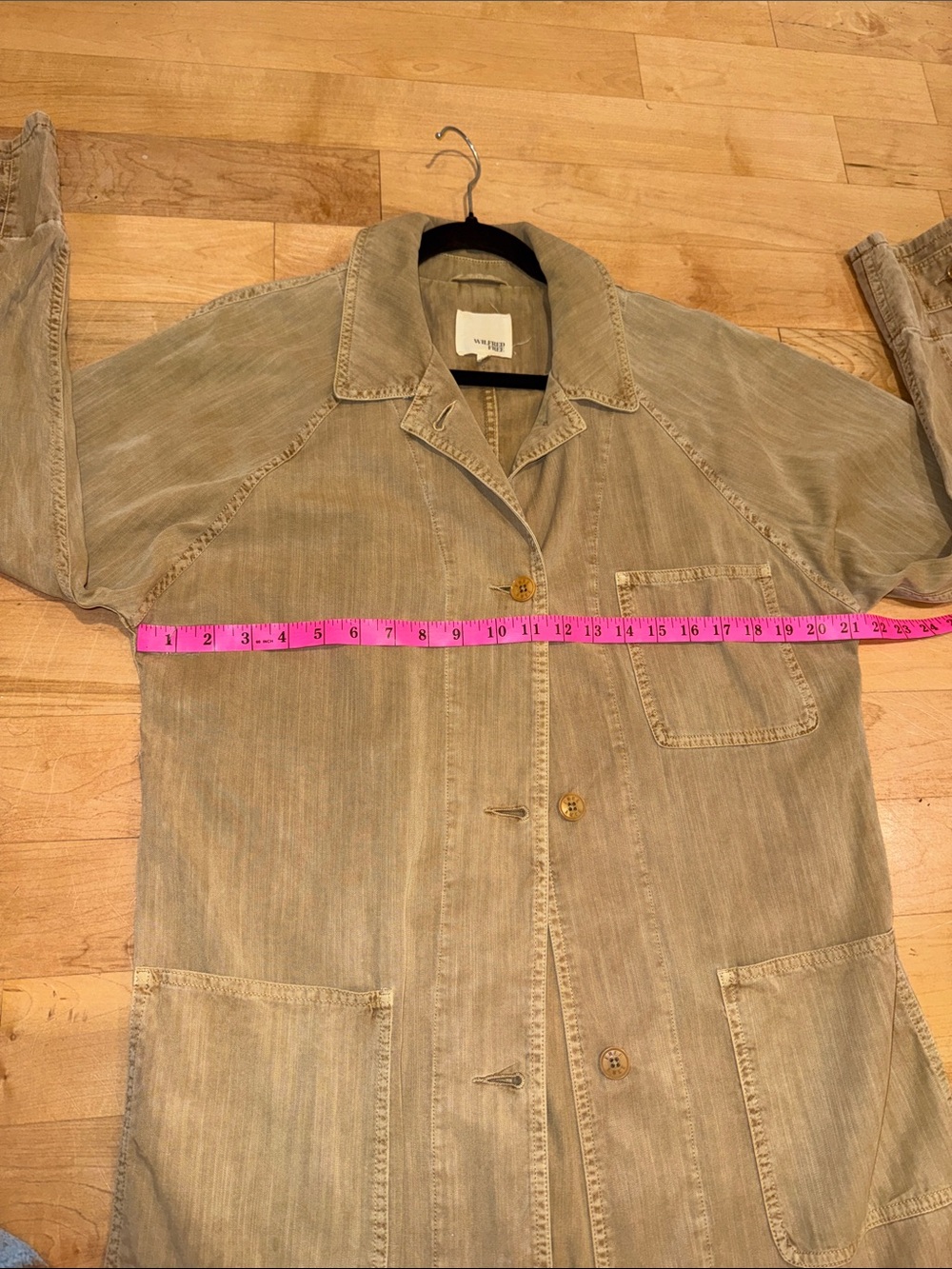 Aritzia Wilfred Free Camel Tan Lightweight Drapey Duster Jacket Coat | MED - Picture 7 of 8